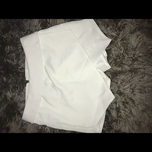 White Asymmetrical skirt